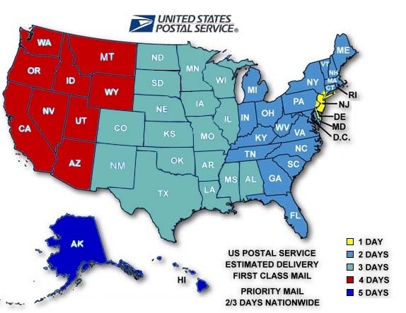 Usps Delivery Chart