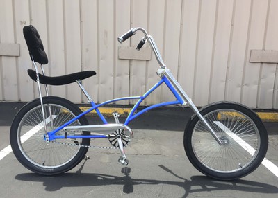 High Back Fat Tire Chopper BLUE
