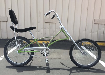 High Back Fat Tire Chopper GREEN