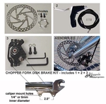 Chopper brake disc kit