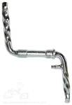 4" Lowrider Crank Twist CHROME