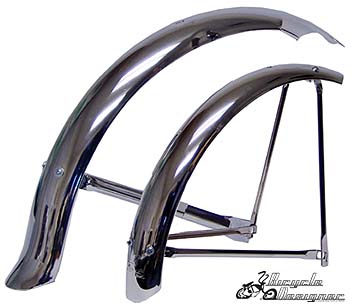 Bicycle Fender Set for 12" Bikes Chrome Classic or Ducktail Bicycle New! 