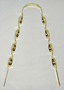 20" Lowrider Twist Fender Brace GOLD