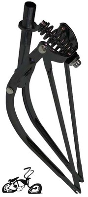 26" Bent Springer Fork Heavy Duty - BLACK
