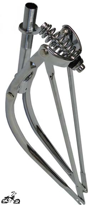 26" Bent Springer Fork Heavy Duty - CHROME