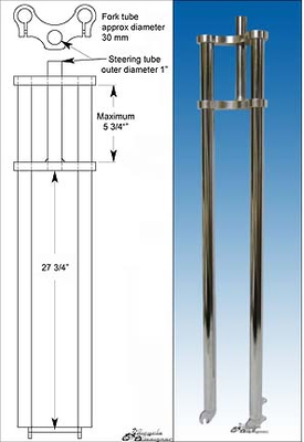 34" Chopper Fork 1" Threadless