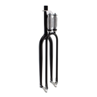 Double Springer Fork 1 1/8" Threadless Black
