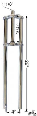 29" Chopper Fork 1 1/8" Threadless Disc Brake