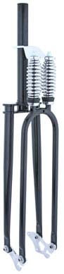 Square Top Dual Springer Fork 1 1/8" Threadless Black