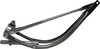 26" Bent Springer Fork - Raw Metal Legs With Chrome Parts