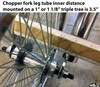1 1/8" Chopper Fork Triple Tree - Threadless