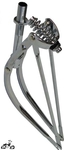 26" Bent Springer Fork Heavy Duty - CHROME
