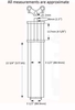 28" Chopper Fork 1" Threaded