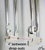Cuda Double Springer Fork - RAW METAL