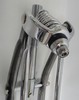 26" Straight Springer Fork - Raw Metal Legs With Chrome Parts