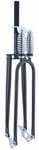 Square Top Dual Springer Fork 1" Threaded Black