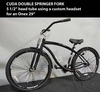 Cuda Double Springer Fork - BLACK