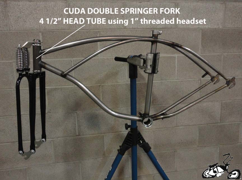 Chrome Double Springer Bike Fork Monark style Fork 