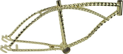 Lowrider Bike Frame 20" GOLD Twist