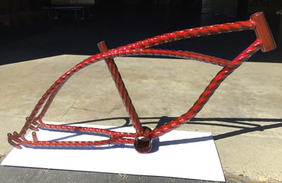 Lowrider Bike Frame 20" Red Twist