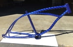 Lowrider Bike Frame 20" Blue Twist