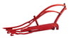 Mustang Stretch Cruiser Frame and Chain Guard RED