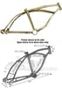 Lowrider Bike Frame 20" - GOLD