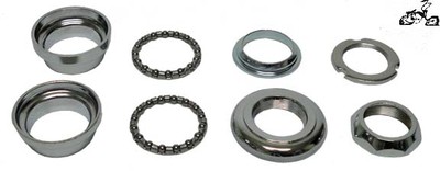 1" Threaded Headset - CHROME