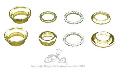 22.2mm Threaded Headset GOLD