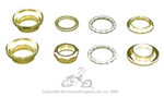 22.2mm Threaded Headset GOLD