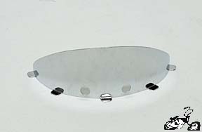 Bullet Light Visor CHROME