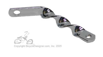 Bullet Light Bracket Twist - CHROME
