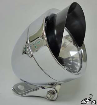 Bullet Light CHROME / BLACK VISOR