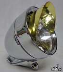 Bullet Light CHROME / GOLD VISOR
