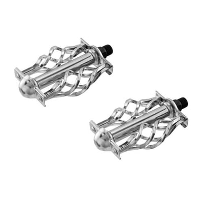 9/16" Lowrider Bicycle Pedals Birdcage CHROME (pair)