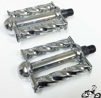 1/2" Show Bike Mini Square Twist Pedals CHROME (pair)