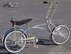 1/2" Lowrider Bicycle Pedals Flat Twist GOLD (pair)