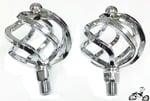 1/2" Show Bike Birdcage Pedals CHROME (pair)