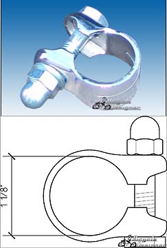 25.4mm Bicycle Seat Post Clamp CHROME