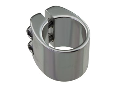 25.4mm Bicycle Seat Post Clamp Double Bolt SILVER