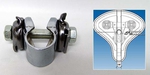 Bicycle Rail Clamp Adapter CHROME