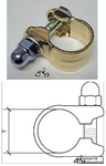 22.2mm Bicycle Seat Post Clamp CHROME/GOLD