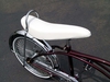20" Bicycle Banana Seat Vinyl SOLID WHITE