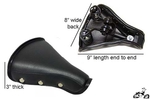 Cruiser Bicycle Seat 3-Button BLACK