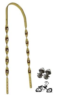 Lowrider Sissybar Flat Twist - GOLD