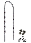 Lowrider Sissybar Flat Twist - CHROME