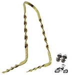 Lowrider Sissybar Bent Flat Twist - GOLD