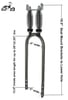 Cuda Suspension Sissybar - RAW METAL