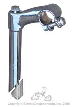 Bicycle Stem 22.2mm (7/8") x 1" (25.4mm) CHROME