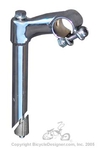 Bicycle Stem 21.1mm x 1" (25.4mm) CHROME